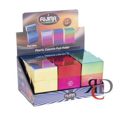 CIGRATTE CASE PLASTIC ANODIZED FINISH 12CT/PACK